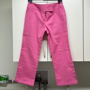 INC CROPPED PINK PANTS